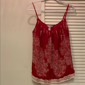 Red and White Patterend Cami